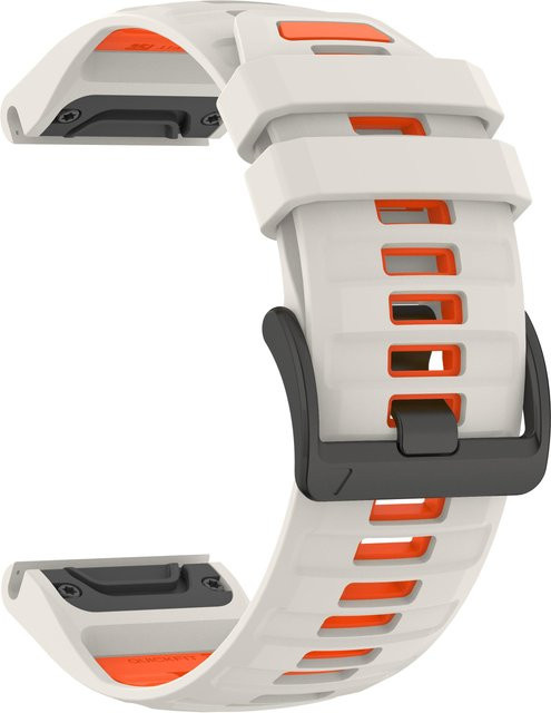 Uhrenarmband Silikon, 26 mm, Weiß, Unisex - Bild 1