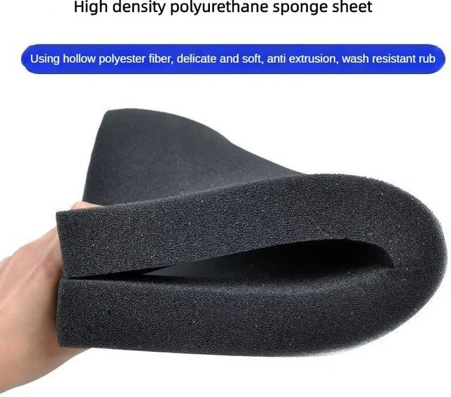 SIBEISUO Polyurethan-Schaumstoffplatte in Schwarz, zuschneidbare Schaumstoffmatte als Werkzeug-Organizer und Schattenfutter - Bild 1