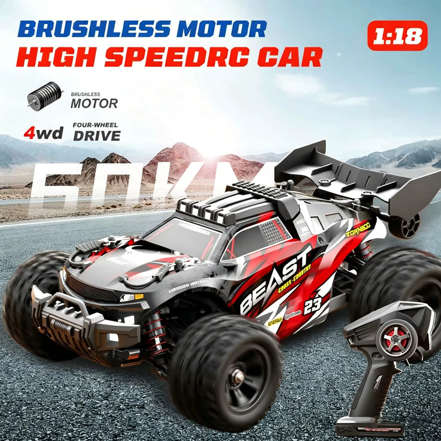 ZNLYRION 4WD Hochgeschwindigkeits-Offroad-RC-Auto, ferngesteuert, Metall - Bild 2