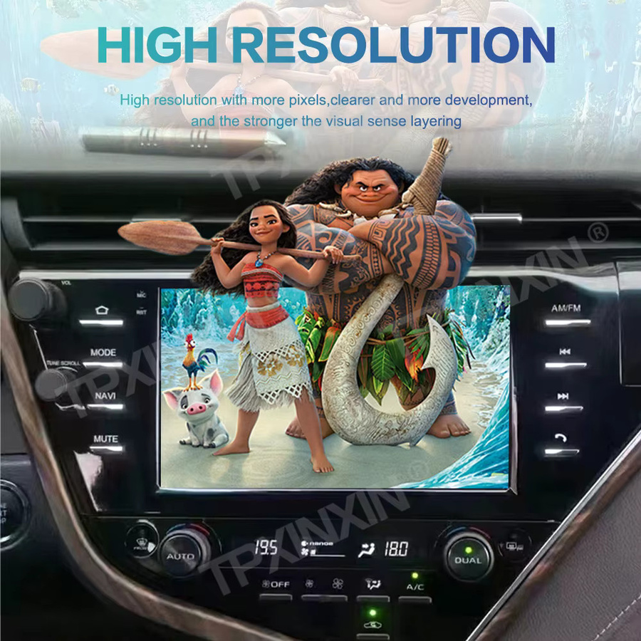 Aotsr Android 13 4K Multimedia Autoradio mit GPS und Carplay für Toyota Camry 2018 2019 2020, 9 Zoll, Schwarz - Bild 6