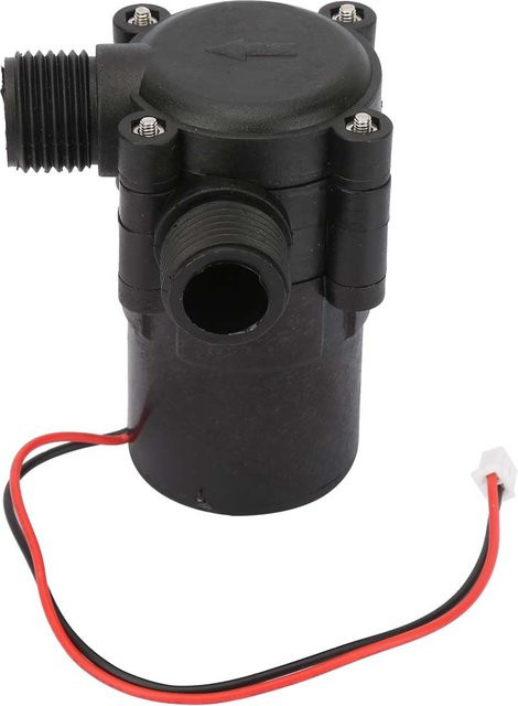 Fishine Miniatur-Gleichstrom-Wasserkraftwerk Mikro-Wasserkraftwerk Pipeline-Generator in Schwarz - Bild 1