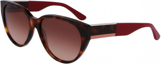 Lacoste L985s Sonnenbrille, Vollrand, oval, Damen, brown, Acetat - Bild 1