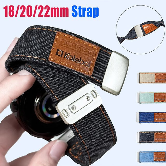 CAOWTAN Uhrenarmband Denim-Canvas, Unisex - Bild 1