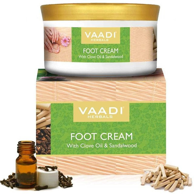 Vaadi Herbals Fußcreme, Nelkenöl, Sandelholz, 150 g - Bild 1