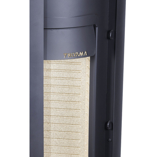 THORMA Kaminofen Sevilla in Eisengrau aus Stahlblech mit 7,5 kW Leistung und Zeitbrand-Eignung, B/T/H: 120,0 x 51,0 x 181,6 cm - Bild 3