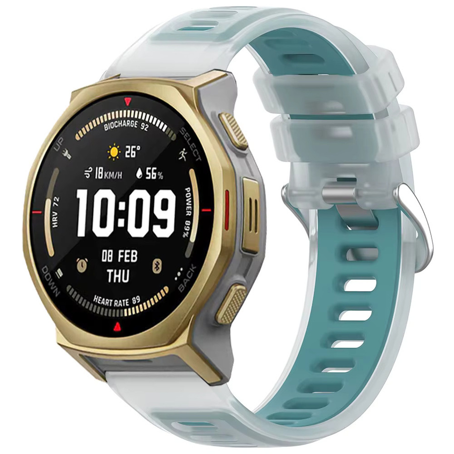 Amazfit Uhrenarmband Silikon, halbtransparent, 20 mm, 22 mm, Unisex - Bild 2