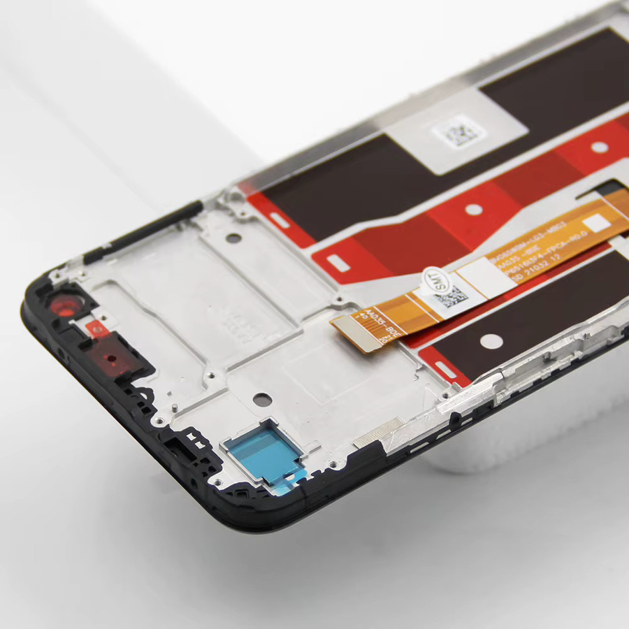 Oppo A54 5G CPH2195 Ersatz-LCD-Display mit 6,5 Zoll Touchscreen-Digitizer-Baugruppe und Rahmen in Schwarz - Bild 3