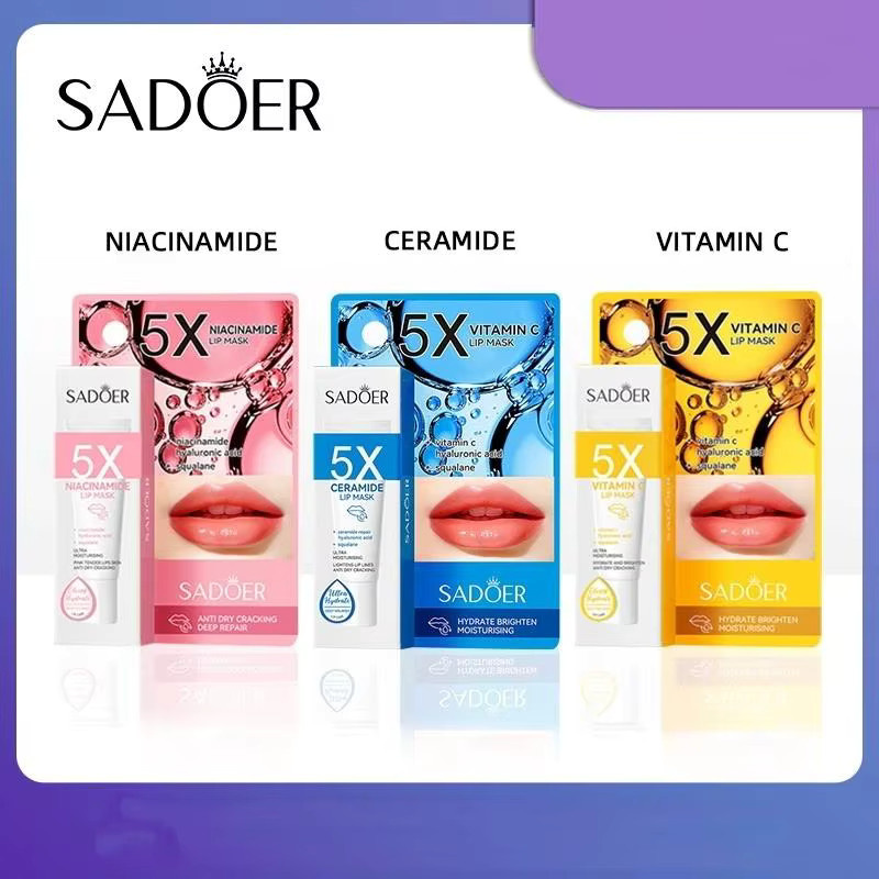 SADOER 5X Niacinamide Plumping Lip Mask, Niacinamid, für trockene Lippen - Bild 3