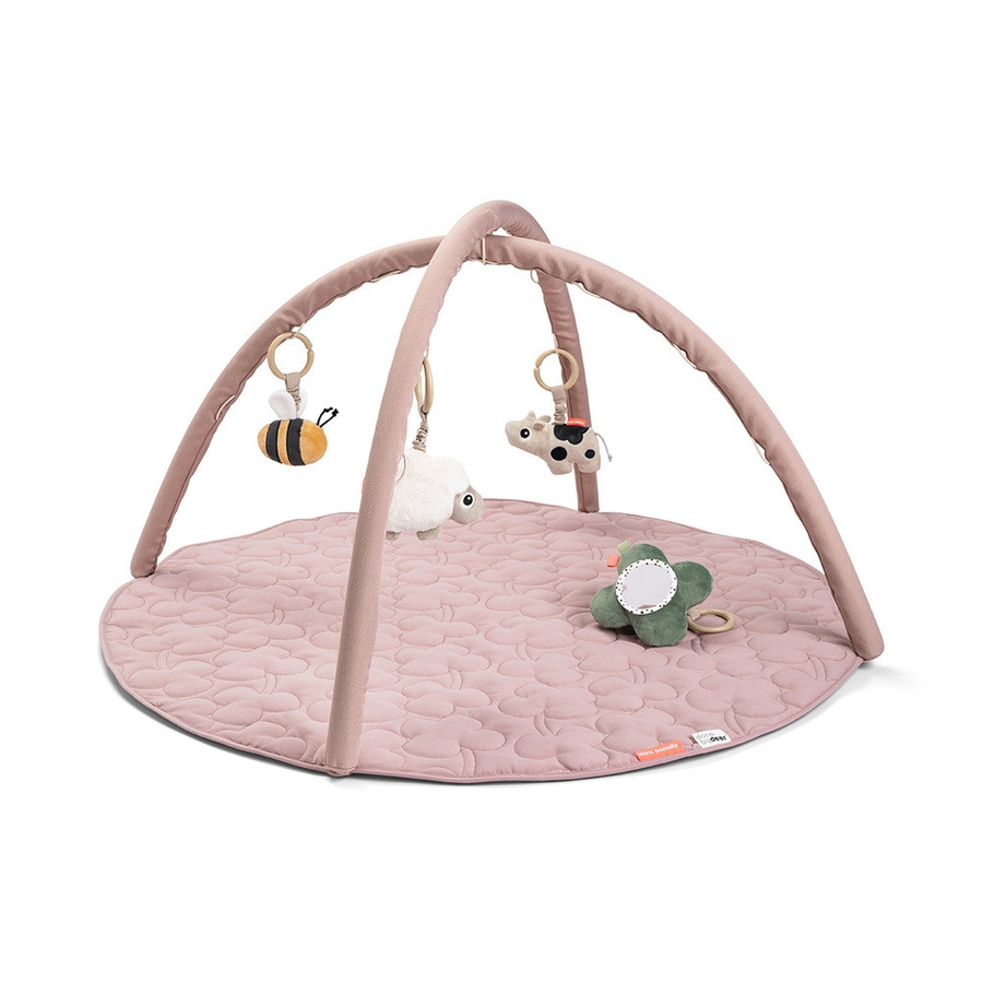 Done by Deer Spielbogen mit Krabbeldecke, Tiny Farm, Rosa - Bild 1