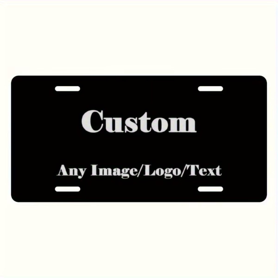 Personalisierbares Vintage-Nummernschild von Hello Young aus Aluminium in Weiß, rechteckiges Metallschild für Text und Bilder, Breite: 30,3 cm, Höhe: 15,2 cm - Bild 3