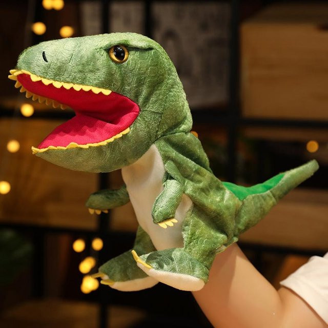 Yiran toy Dinosaurier Plüschpuppe, Tyrannosaurus Triceratops, 35cm - Bild 1