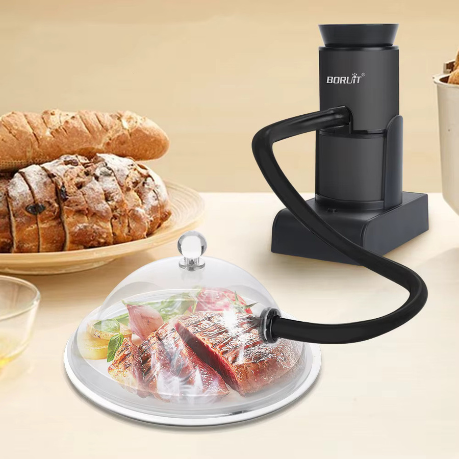 Boruit Raucher Infuser tragbarer Kaltrauchgenerator für Fleisch, Grill und Cocktails in Schwarz - Bild 5