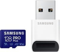 Samsung PRO Plus microSDXC UHS-I Speicherkarte 128 GB mit Kartenleser, Blau - Bild 2