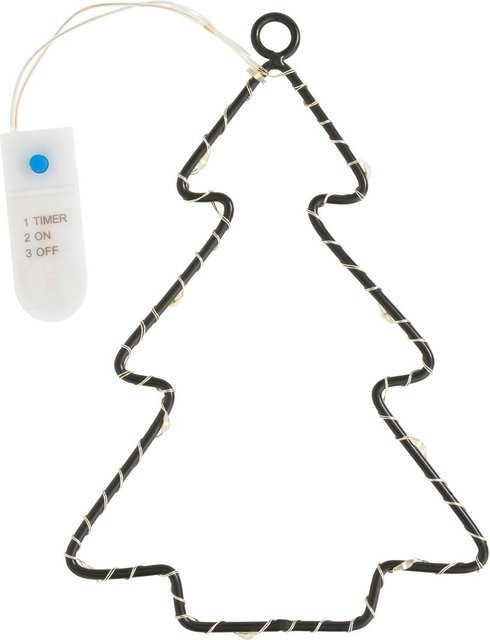 HALBACH LED-Metall-Hänger Baum in Schwarz - Bild 1