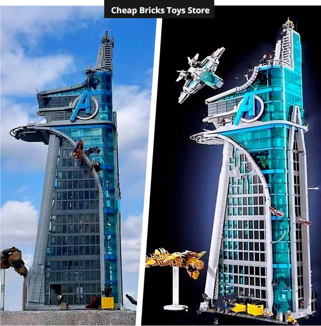 Potdemiel Avengers Tower, Bausteine-Displaymodell, Marvel - Bild 1