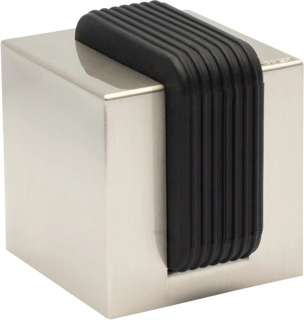 Wagner Boden- und Wand-Türstopper EH5162 aus Edelstahl in Schwarz und Silber - Bild 1