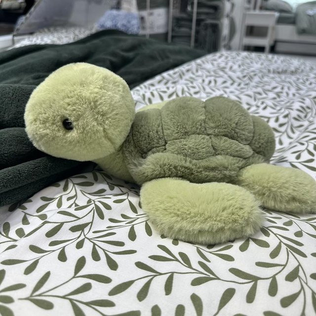 Yiran toy Meeresschildkröte Plüsch, Tier Puppe, Grün, 28cm - Bild 1