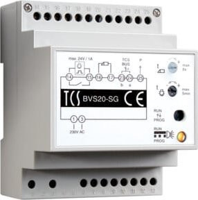 TCS Tür Control BUS-Steuergerät REG,20/2 Stationsmodul BVS20-SG in Grau - Bild 1
