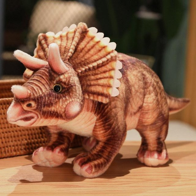 Kidsly Triceratops Plüschtier, Dinosaurier, braun, ab 3 Jahre - Bild 1