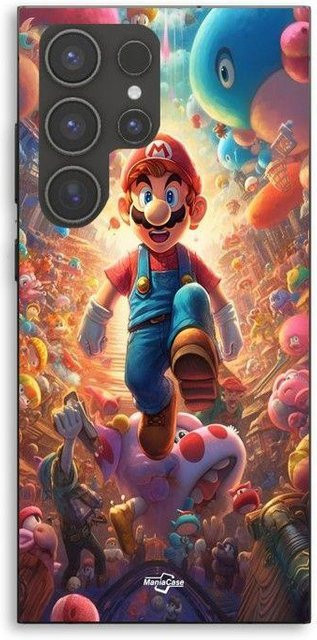 Samsung Galaxy S23 Ultra Maniacase Hülle Super Mario Bros Film Farbe Schwarz Multicolour - Bild 1