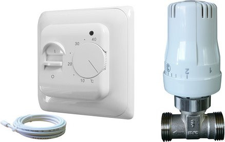 Bella Jolly Regelset für Hybrid-Fußbodenheizungen mit Thermostat, bunt und weiß - Bild 1