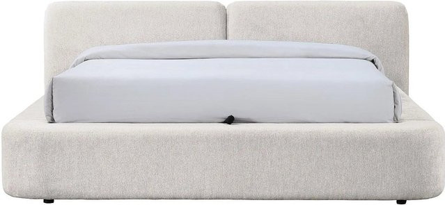 Vente-unique Bett Judalo mit Bettkasten in Beige, B/T/H: 160 x 200 x 221 cm - Bild 1