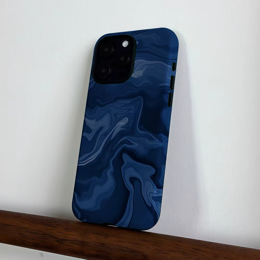 CaseLumi Matte Bumper Schutzhülle mit MagSafe für iPhone 17 16 15 Plus Pro Max in Dunkelbraun Himmelslicht-Sterne - Bild 5