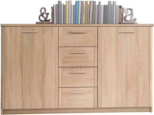 Sideboard Poco in Braun und Beige B/H/T: 147 x 84,9 x 40 cm - Bild 1