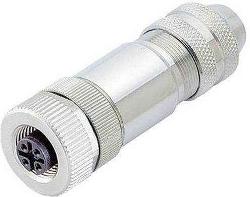 Binder 99-1430-814-04 Sensor-Aktor-Steckverbinder M12 Buchse gerade unkonfektioniert 4 Polzahl silber - Bild 1