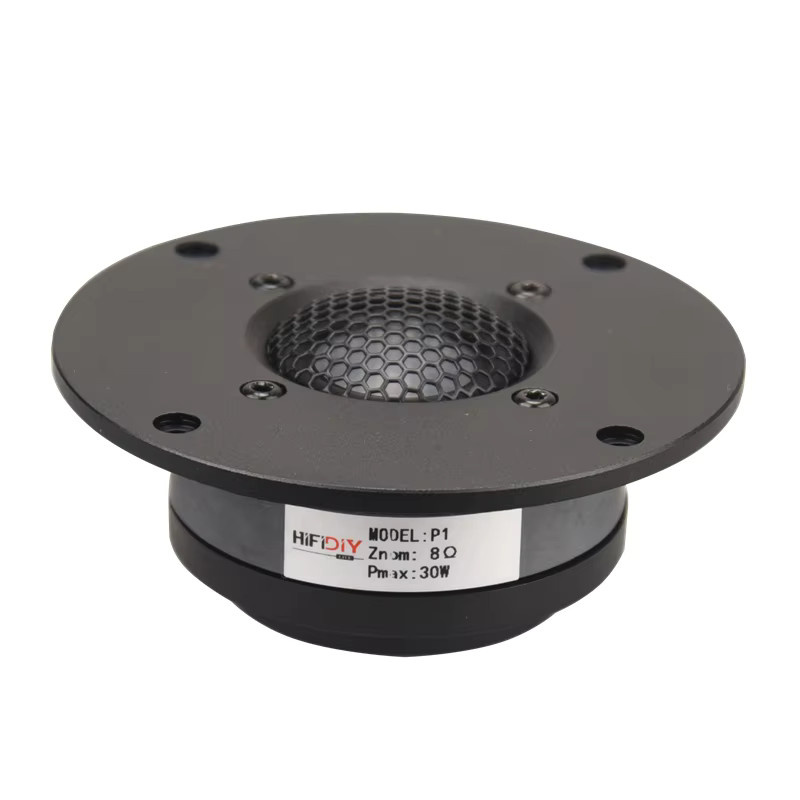 HIFIDIY LIVE 2er-Set P1-25 Hochtöner-Lautsprechereinheiten mit Beryllium-Membran, 8 Ohm, 30 W, Neodym-Magnet und Aluminium-Panel, Schwarz - Bild 3