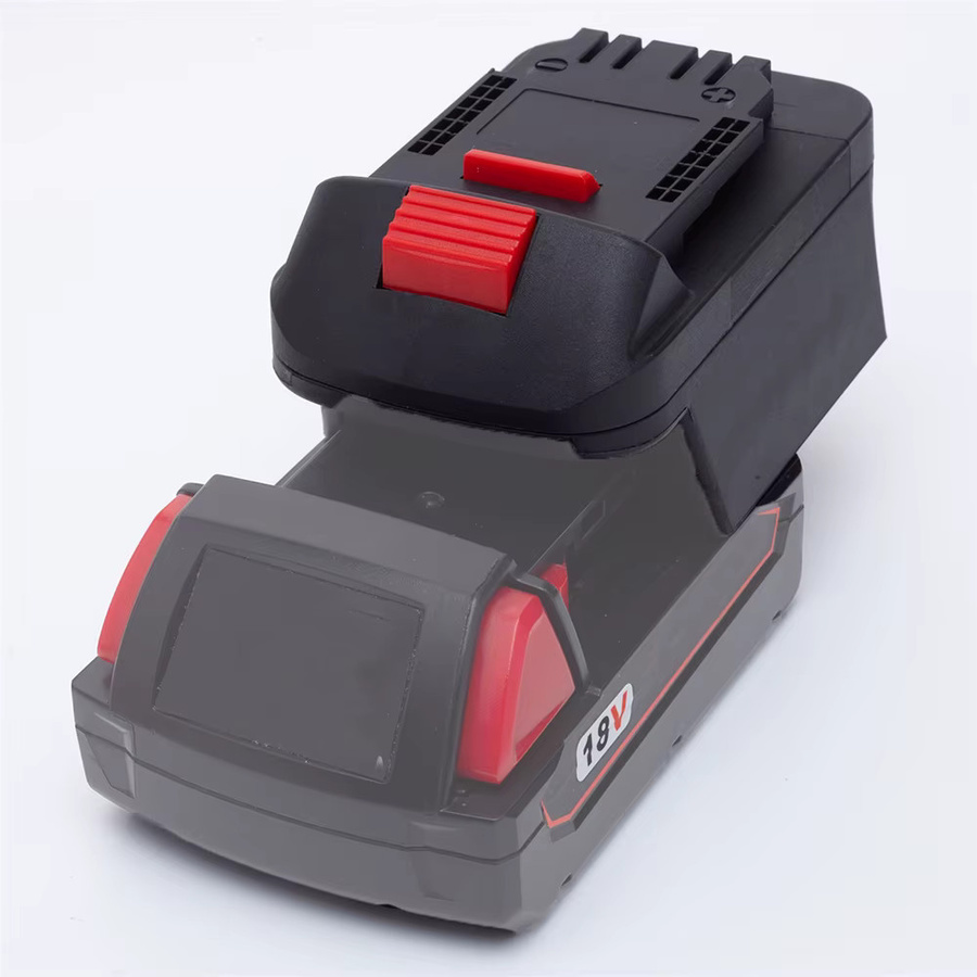 Akku-Konverter-Adapter von Milwaukee für Milwaukee 18 V Lithium Akkus auf DeWalt 18 V DCW600 Power Akku-Bohrschrauber, Schwarz - Bild 3