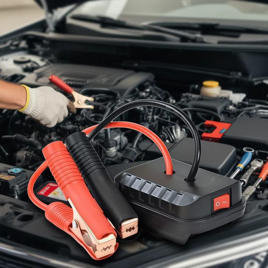Makita Auto Notfall Starter Lithium-Batterie Konverter und Zünder Adapter in Schwarz - Bild 2