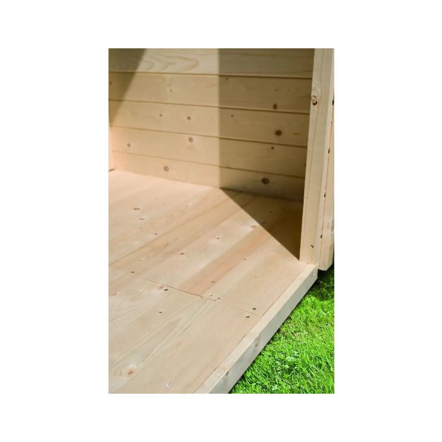 Karibu Holzfußboden für Gartenhaus Boras 3 in Natur Braun, B: 238 cm, T: 213 cm - Bild 2