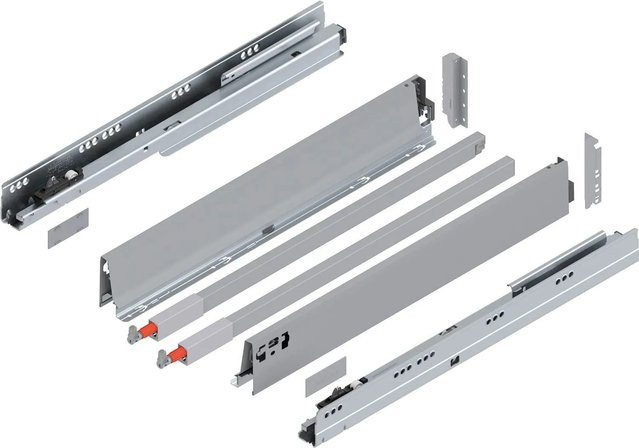 Blum C-Reling Tandembox antaro Vollauszug Blumotion Grau 600 mm 1 Paar - Bild 1
