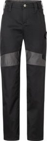 Kübler Damenhose REFORCE in Schwarz/Dunkelgrau mit Reflexstreifen Gr. 54 - Bild 1