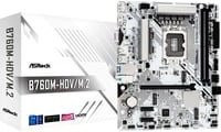 ASRock B760M-HDV/M.2 Mainboard White, Intel LGA 1700, Micro-ATX, DDR4, NVMe/M.2 - Bild 2