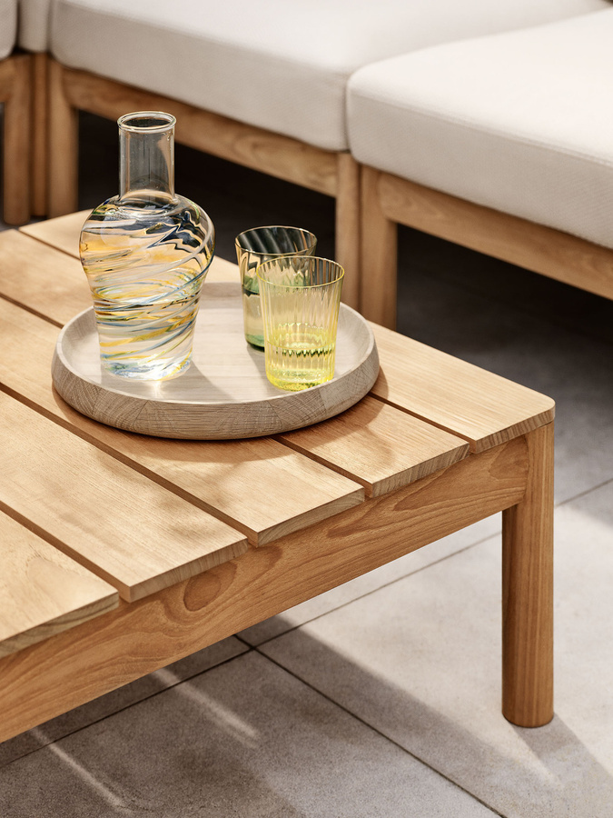 Fritz Hansen Skagerak Tradition Lounge Tisch aus Teakholz in Braun, Höhe: 27 cm - Bild 4