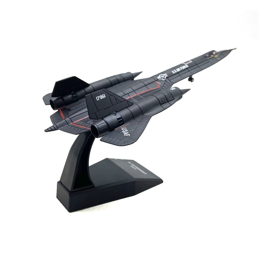 Hang Kun U.s. Air Force Sr-71 Blackbird Aufklärungsflugzeug, Modell, Maßstab 1:144, Metall, Schwarz - Bild 2