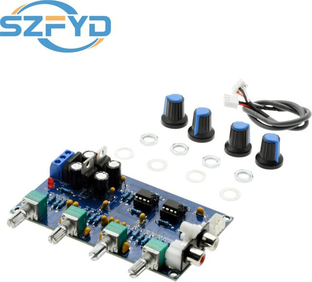 SZFYDOSH XH-M164 NE5532 Bass Treble Tone Control Vorverstärker – Einstellbares Audio-Equalizer DIY-Kit mit Lautstärkeregelung - Bild 1