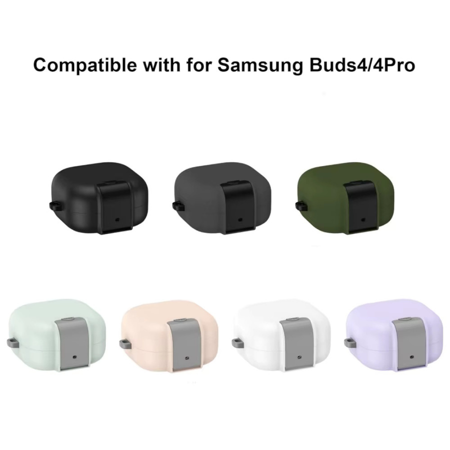Samsung Schutzhülle für Galaxy Buds 4 / Buds 4 Pro mit Verschluss und Reinigungsset, Weiß - Bild 4