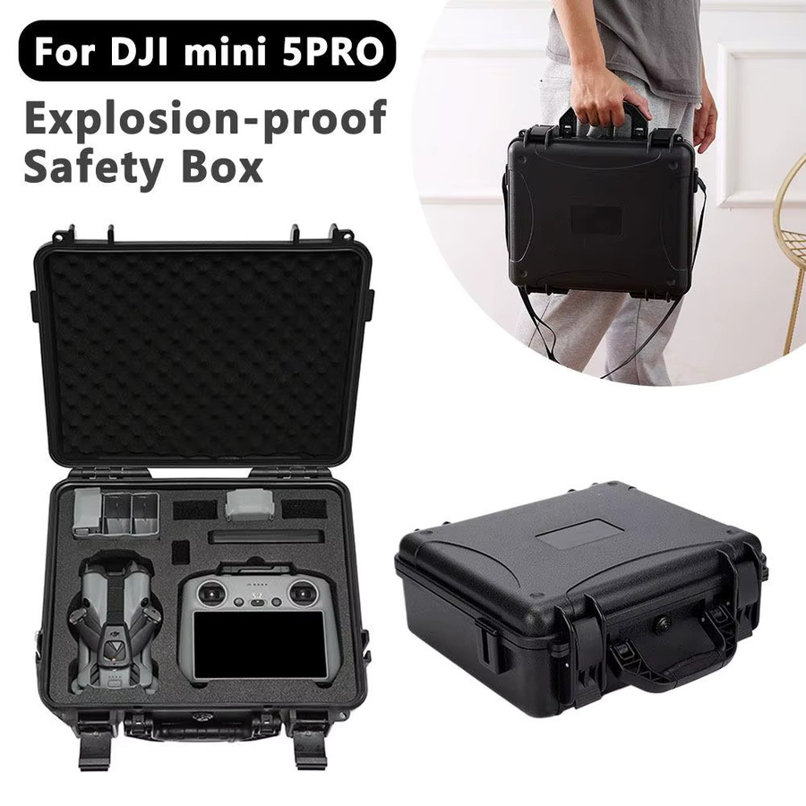DJI NEO2 Drohne Hartschalenbox aus schwarzem PC-Kunststoff, explosionsgeschützt und schlagfest - Bild 3