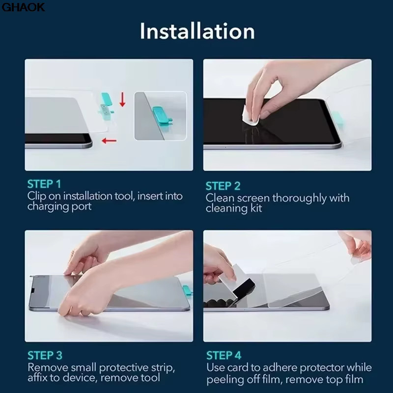 3er-Pack Displayschutzfolie aus gehärtetem Glas für Lenovo IdeaPad Tab Pro 12,7 11 12,1 Zoll, transparent - Bild 6