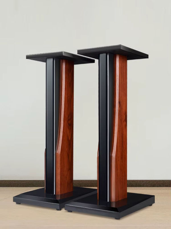 Branwish Lautsprecherständer aus Holz für HiFi-Anlagen und Surround-Sound, 1 Paar, Schwarz - Bild 6
