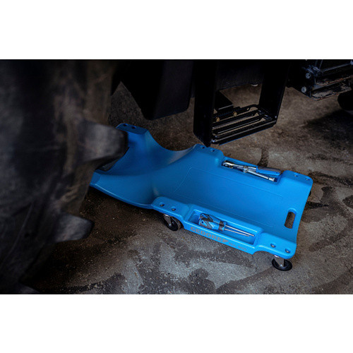 Gedore Rollbrett 905 B aus Kunststoff in Blau, B/T/H: 48,0 x 1000,0 x 11,5 cm, Tragfähigkeit 130 kg - Bild 2