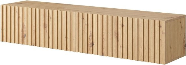 Selsey TV-Hängeboard Telire in Artisan Eiche mit Lamellen, Breite: 138,6 cm - Bild 1