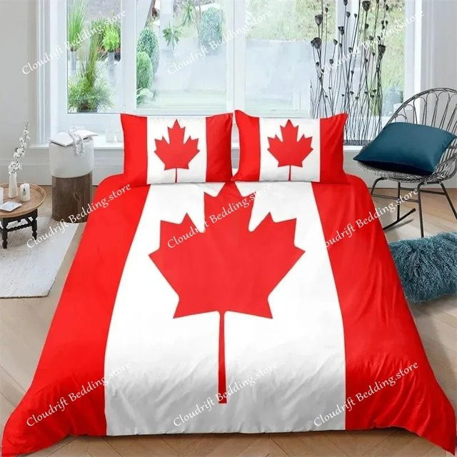 SywFive Bettwäscheset mit amerikanischer Flagge, Mikrofaser, Mehrfarbig, B/H: 140 x 200 cm - Bild 1