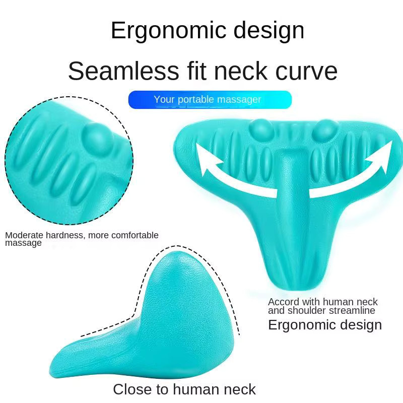 CAMMUO Zervikales Entspannungskissen, Nackenmassagegerät, Pink, Turquoise - Bild 3