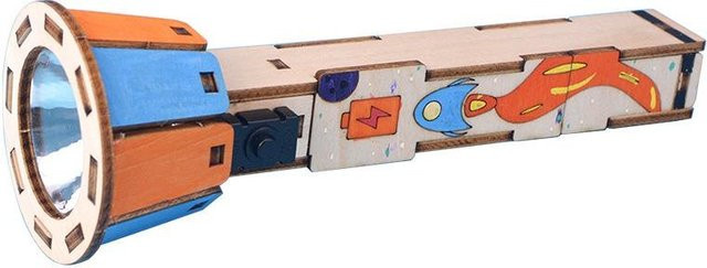 Fashnics DIY Holz-Taschenlampen-Bausatz, Physik-Wissenschaftsexperiment, ab 14 Jahren - Bild 1