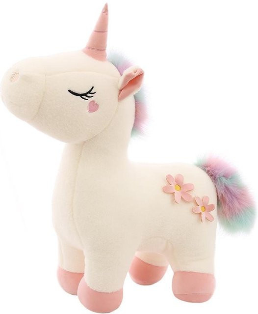 Joyful toys Traum Einhorn Pony Puppe, grauweiß, 40cm - Bild 1