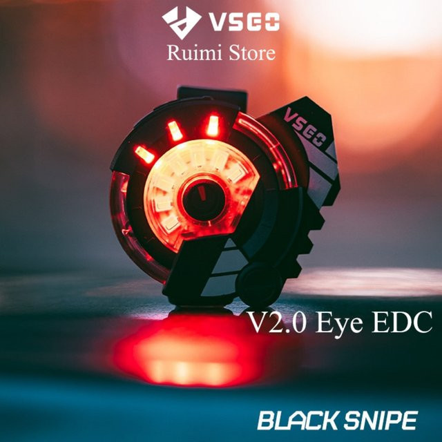 VSGO V2.0 Black Snipe Eye EDC Tragbare Outdoor-Reiselaterne in Schwarz mit IPX4 Wasserschutz - Bild 1